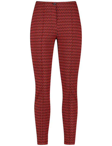 Elegante Stoffhose Slim Fit mit Längsbiesen