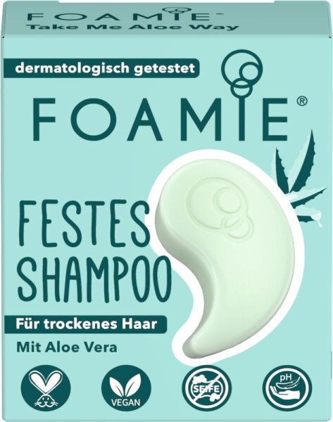 Foamie Festes Shampoo in Reisegröße Aloe You Vera Much Festes Shampoo