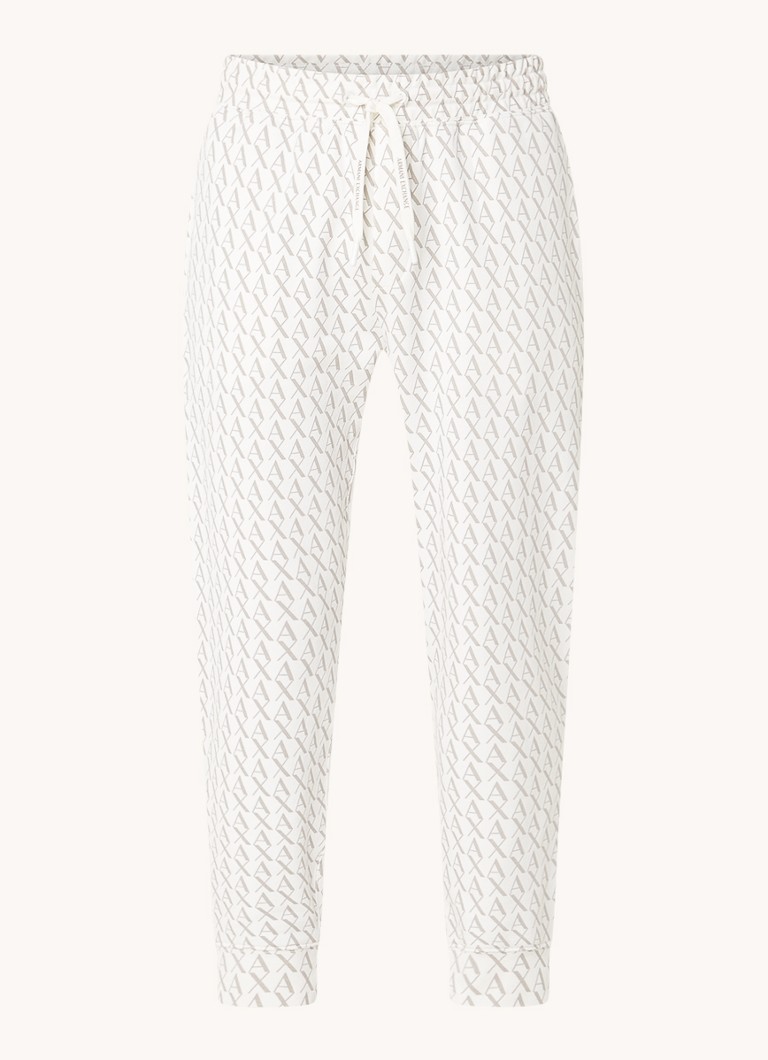 Pantaloni sport slim fit Armani Exchange cu imprimeu logo