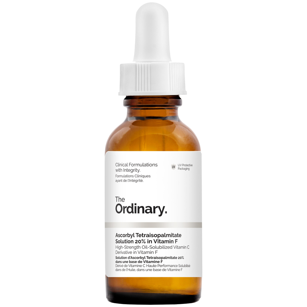 The Ordinary Solution d'Ascorbyl Tetraisopalmitate 20 % dans une base de Vitamine F Vitamine C