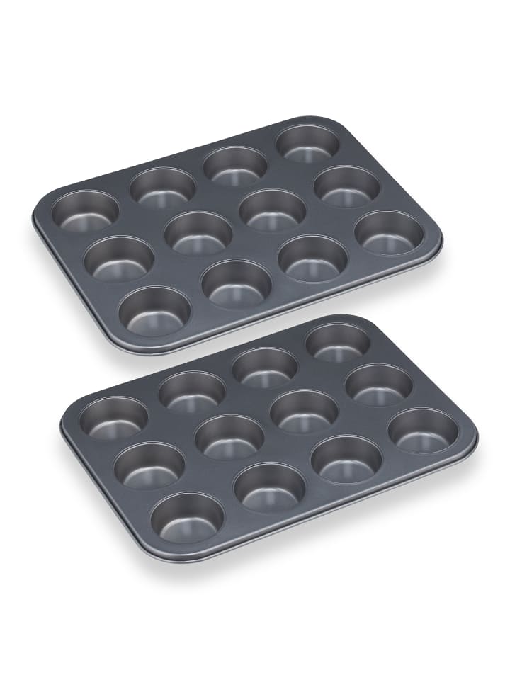 relaxdays 2x Muffinform in Grau günstig kaufen onesize