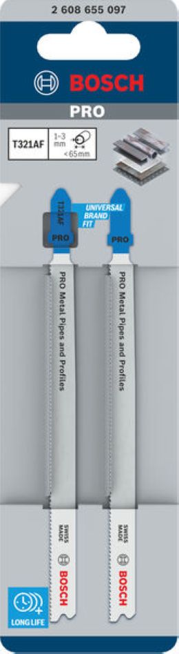 Bosch Blauw Accessoires 2608655097 PRO Metal Pipes and Profiles T321AF decoupeerzaagblad 132 mm 2-delig