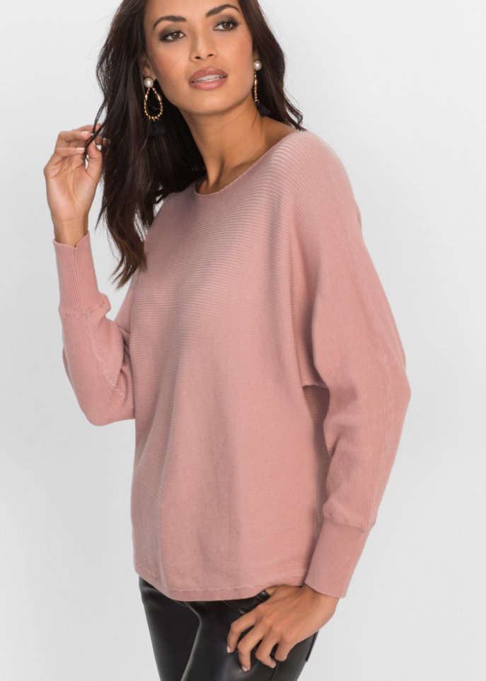 Oversize-Ripp-Pullover