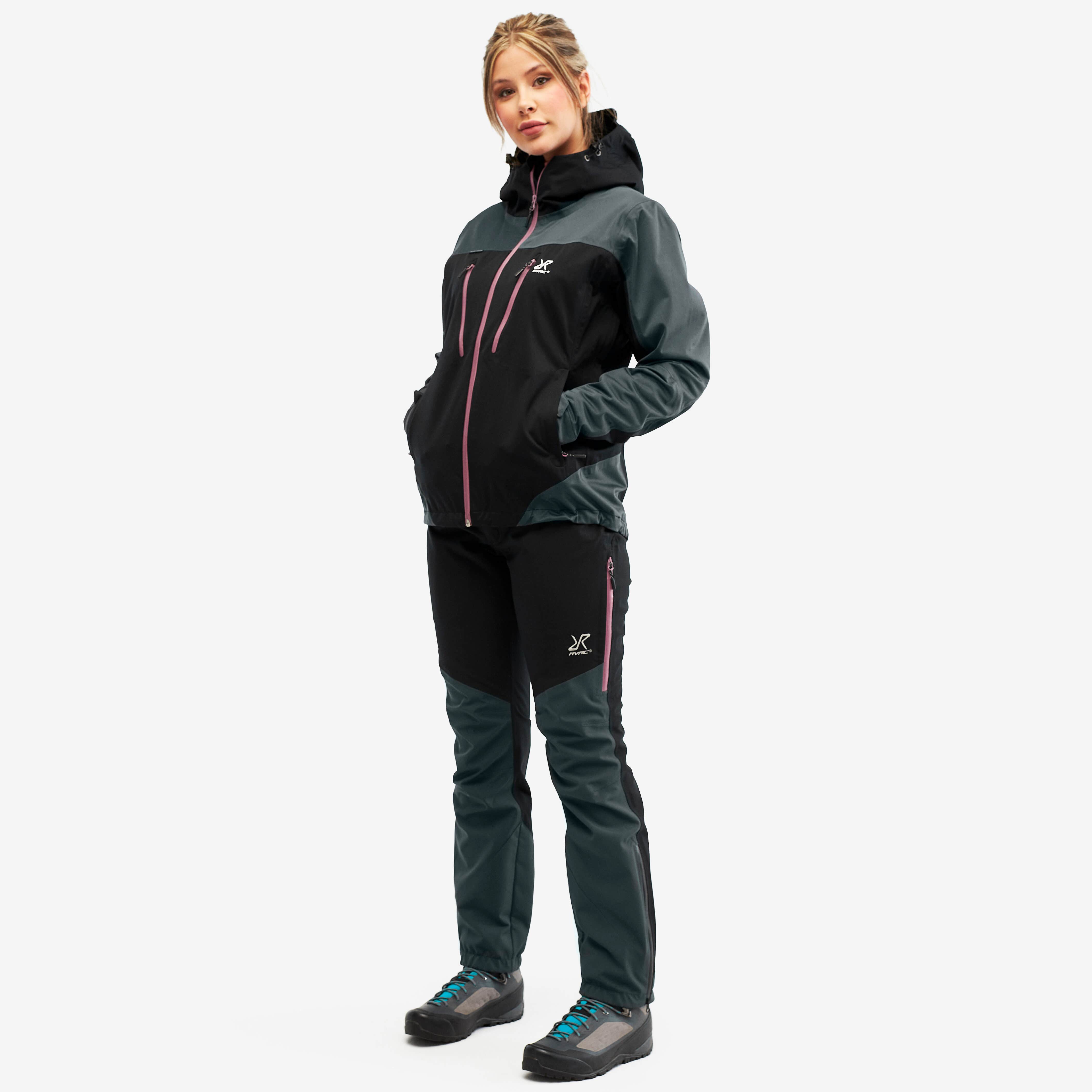 Silence Proshell Pants Femme Black/Rose