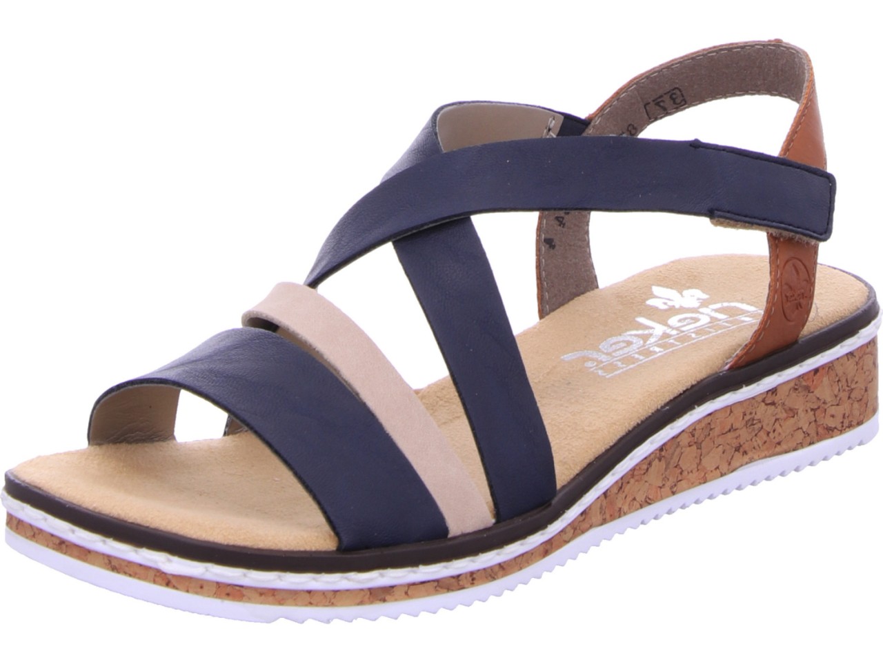 RIEKER Klassische Sandalen blau