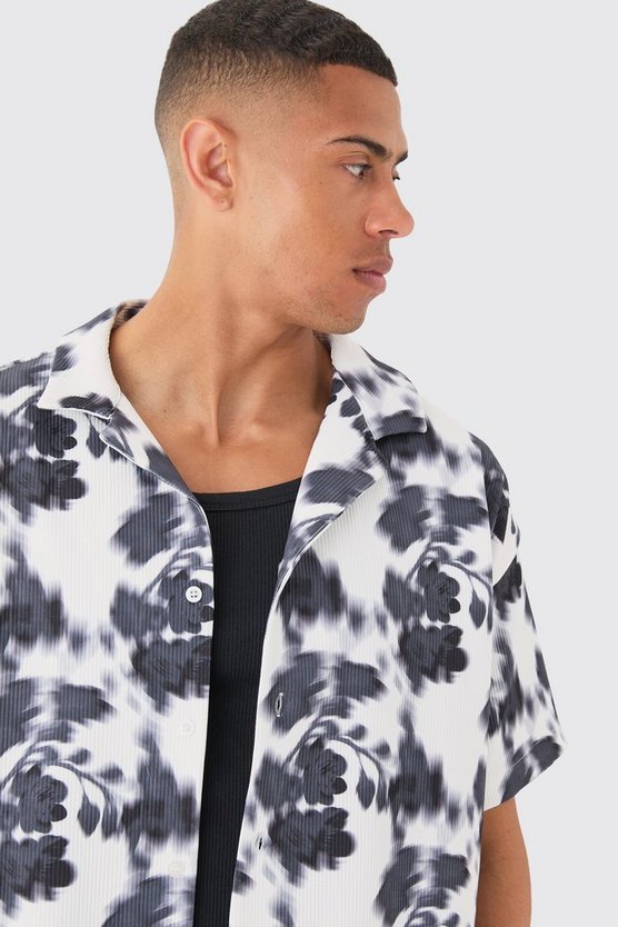 Kastiges florales Hemd & Shorts