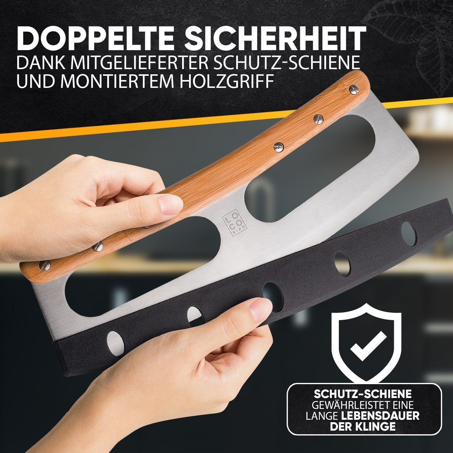 Sidorenko Pizzastein Backstein für Backofen & Gasgrill inkl. Pizzasschieber und Pizzamesser- 4er Set - Pizzastein rechteckig aus Cordierit für knusprigen Pizzaboden wie vom Italiener, Pizzaschieber, Rezeptbuch und Pizzamesser, (4-St)
