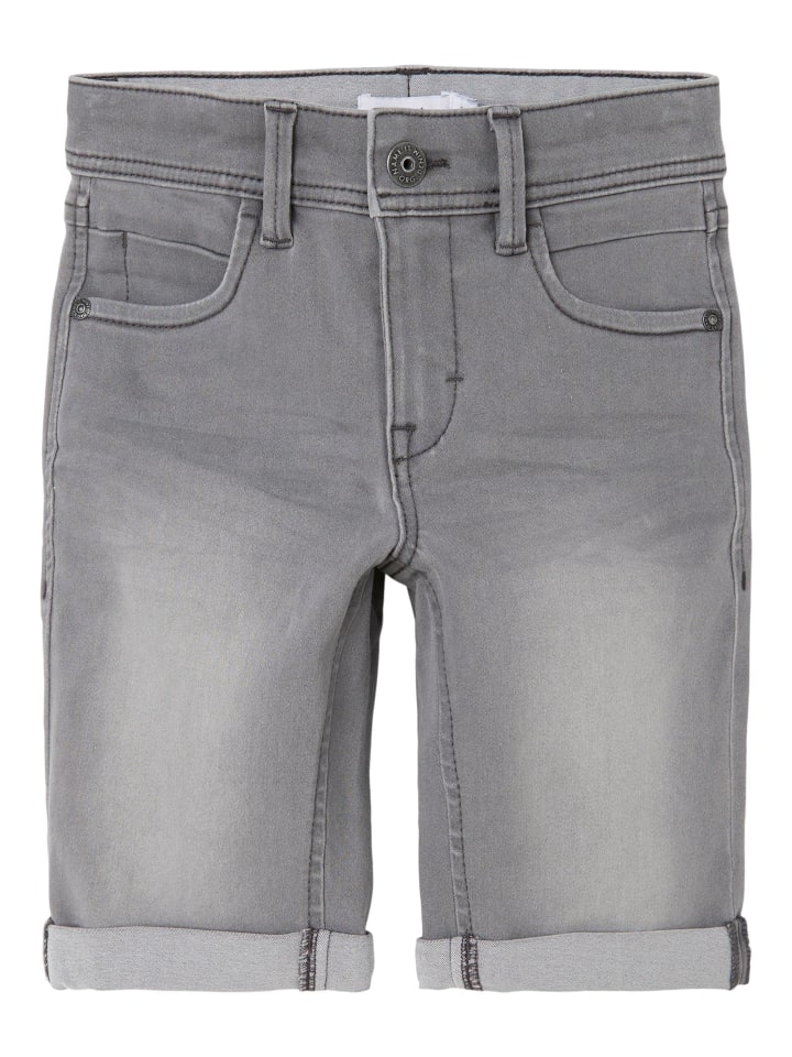 name it Jeansbermuda Long Shorts NKMsofus in medium grey denim günstig kaufen