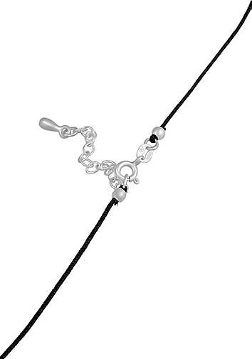 Elli Halskette Choker Kristall Tropfen Anhänger 925 Silber