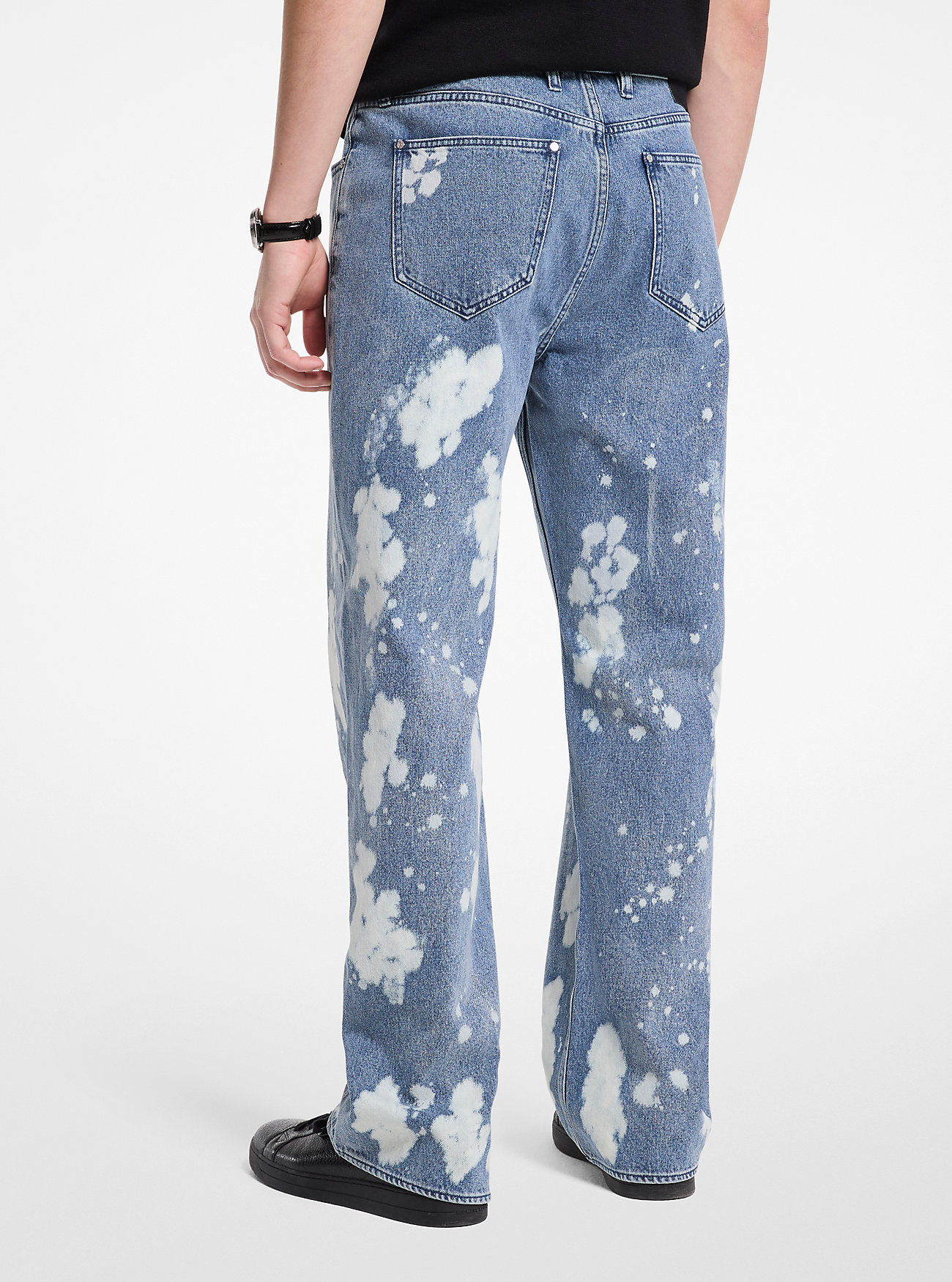 Arden Splattered Denim Relaxed-Fit Jeans – UNION WASH