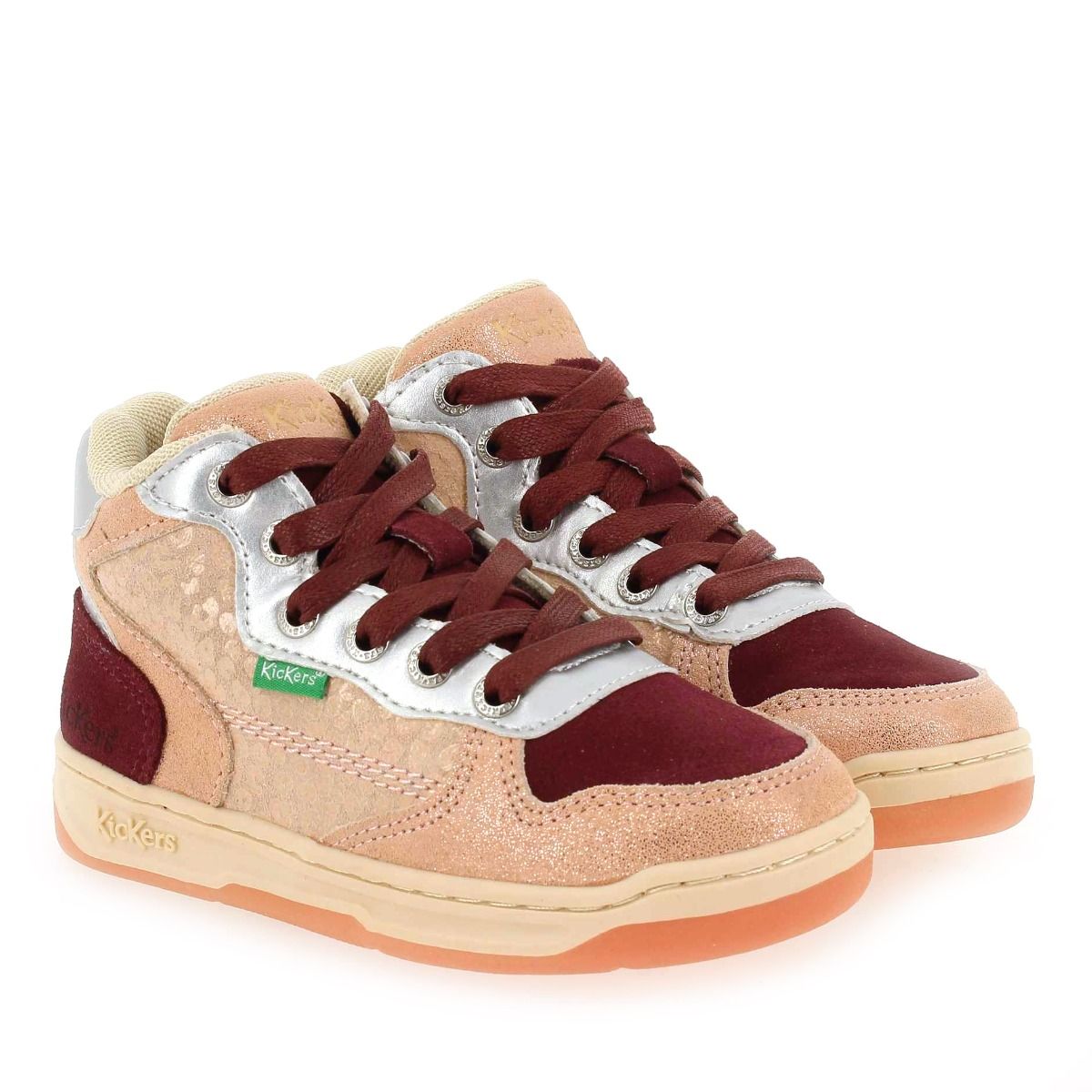 Kickers  KICKLAX - Rose bordeaux