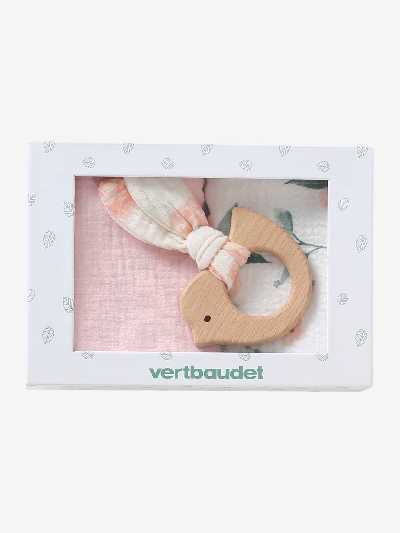 Vertbaudet Baby Geschenk-Set zur Geburt, personalisierbar Oeko-Tex - braun