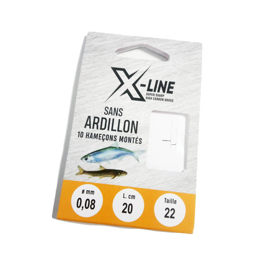 X-Line voorgeknoopte weerhaakloze haken (x10)