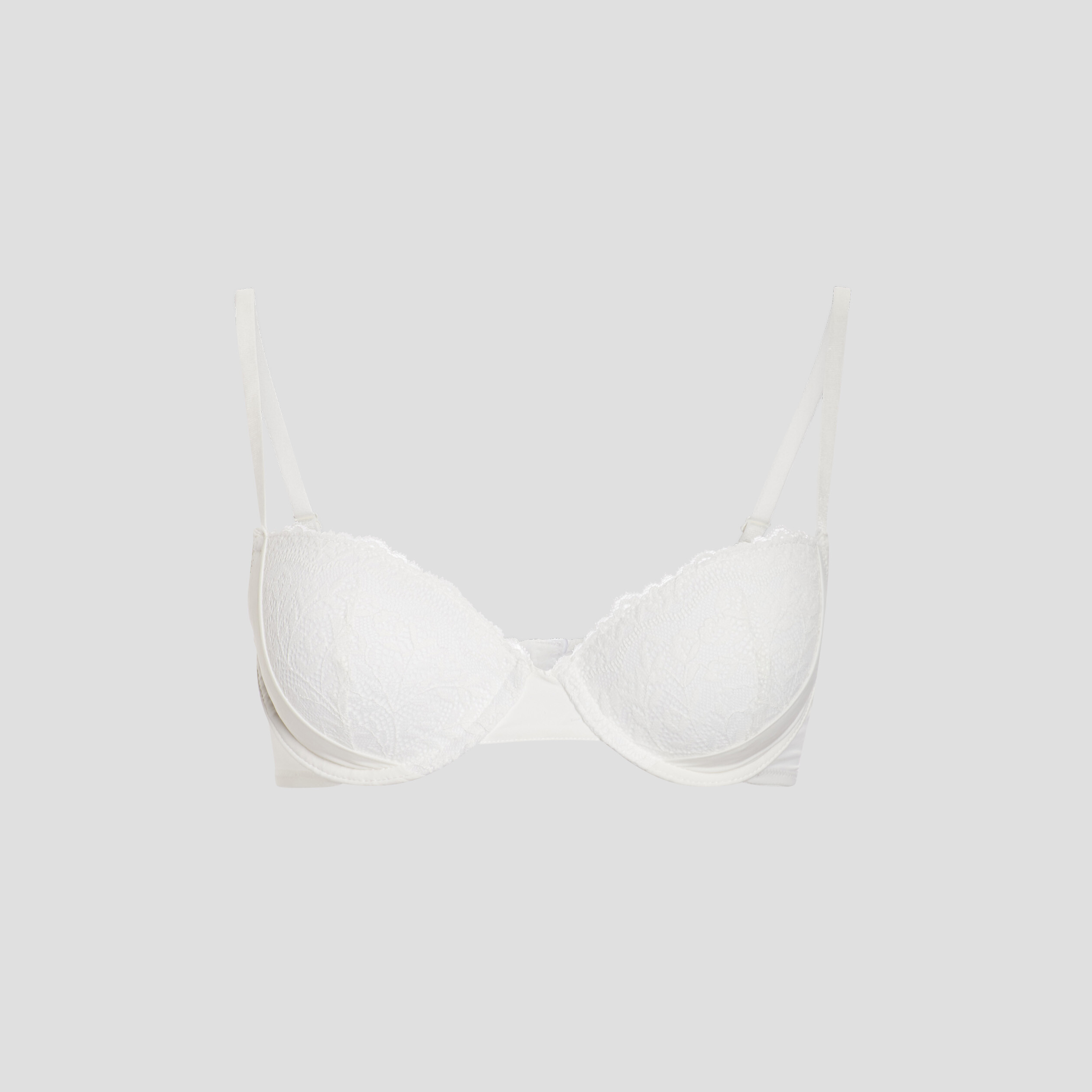 Soutien-gorge corbeille micro dentelle ivoire femme | La Halle