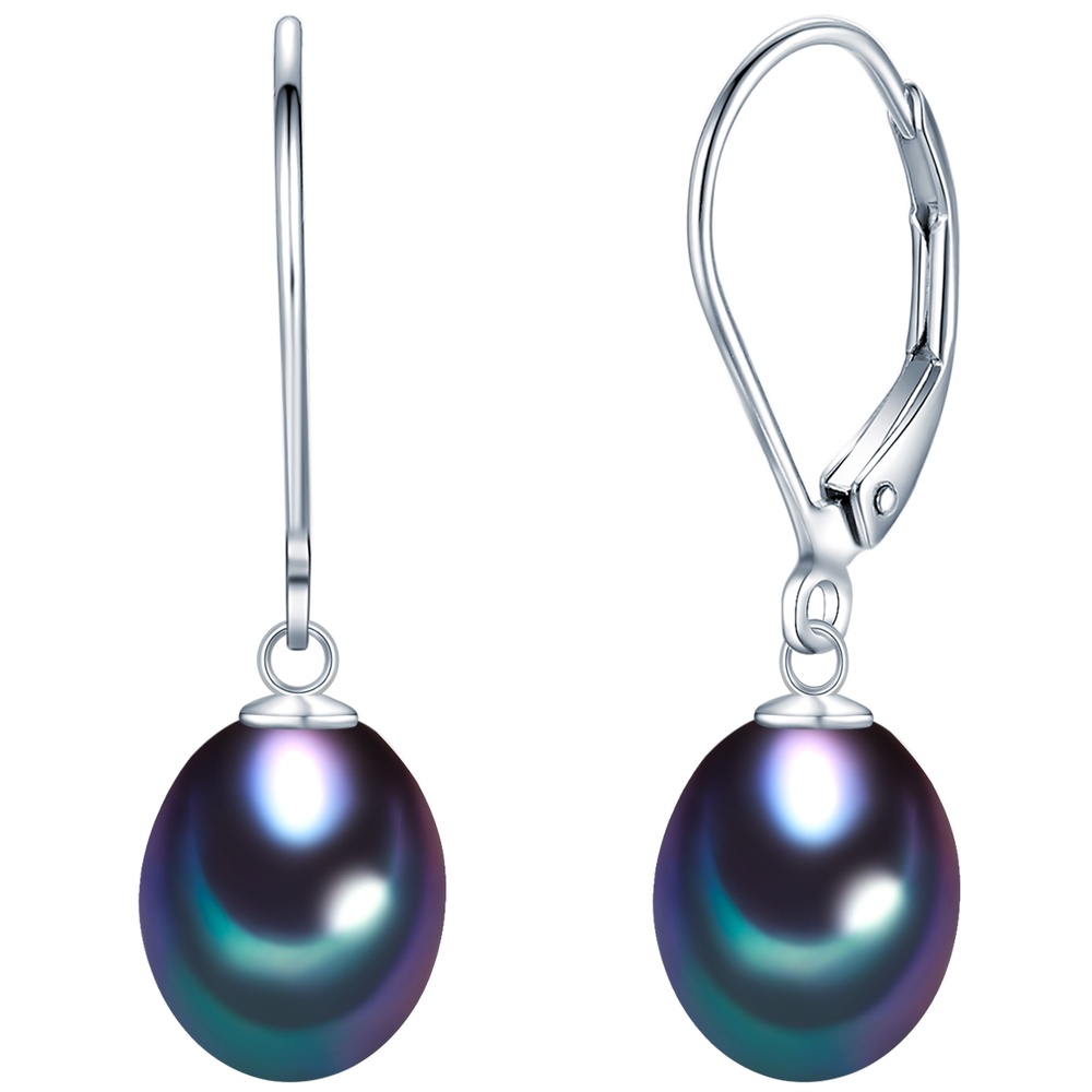 Valero Pearls Boucles d'oreille en perle Argent sterling Perle de culture d'eau douce en Argent Boucles d'oreilles