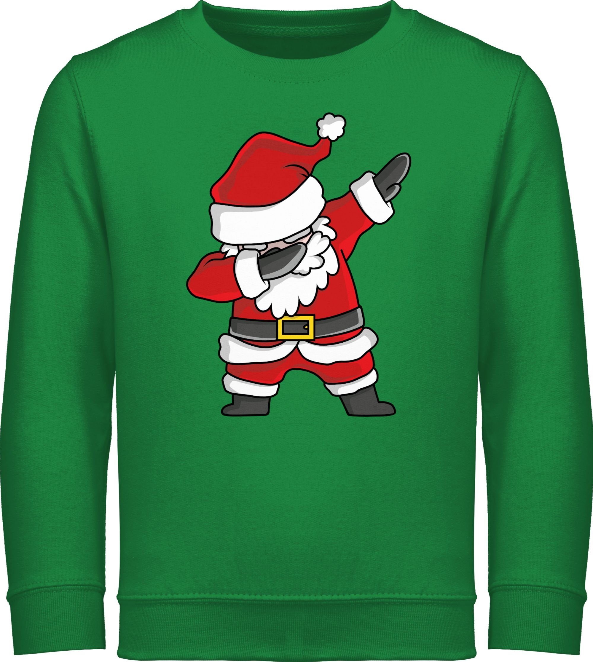 Shirtracer Sweatshirt Dabbing Weihnachtsmann Weihnachten Kleidung Kinder
