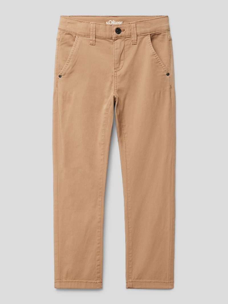 Hose mit Gesäßtasche in camel