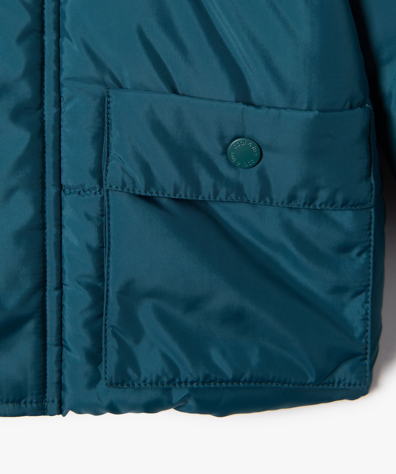Blouson bébé Garçon chaud à capuche et doublure polaire bleu | GEMO