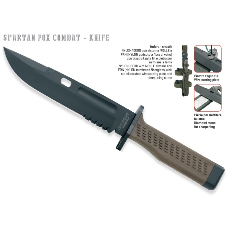 Fox Spartan Messer, Fox Knives Militärmesser, Fixed Blade
