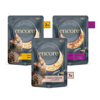 Encore Cat Gravy Pouch Mix 5 x 50 g