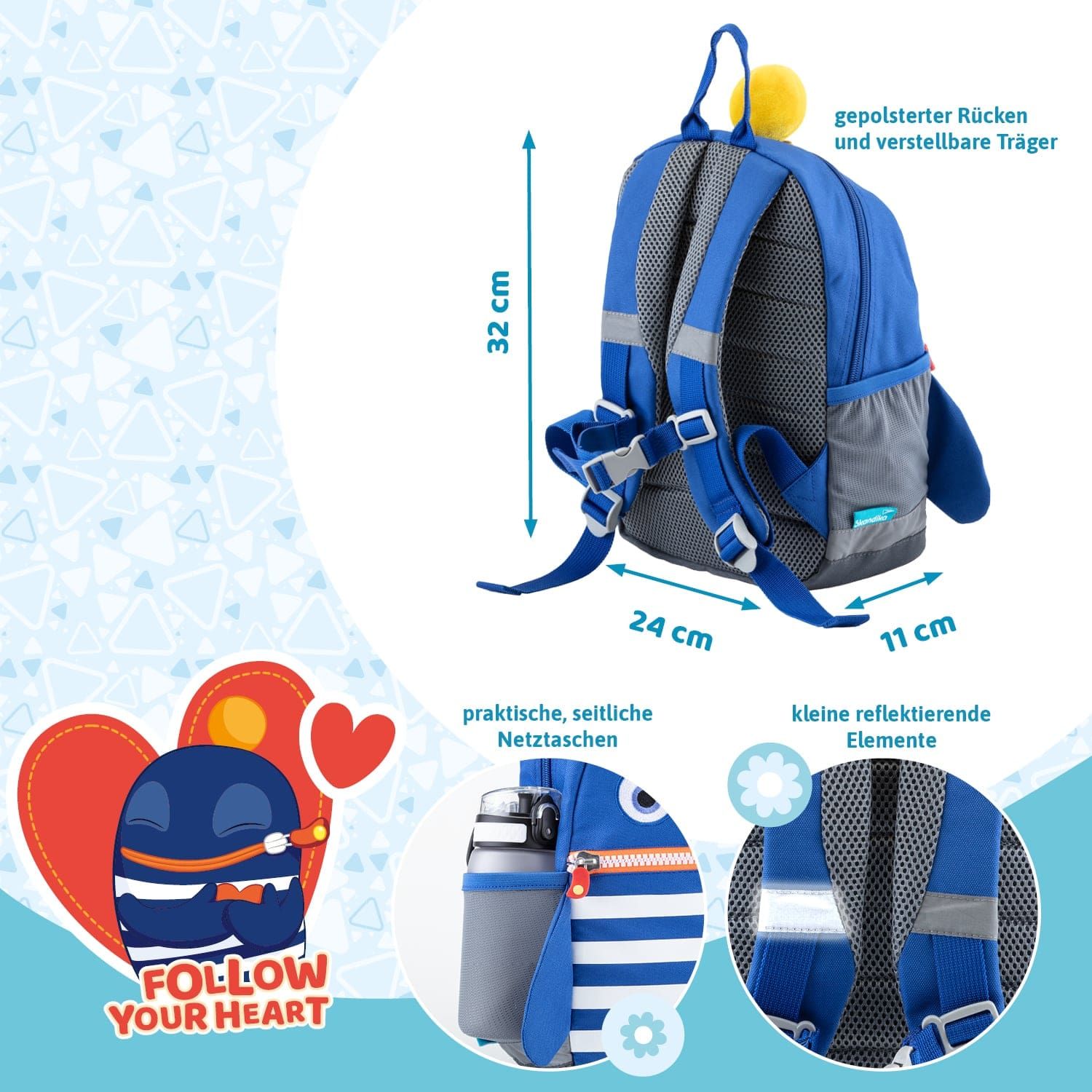 Skandika Sorgenfresser Ping Kinderrucksack