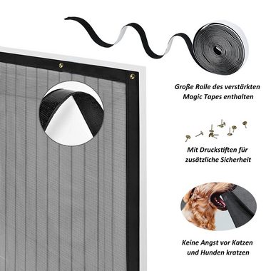 CALIYO Insektenschutz-Tür Magnet Fliegengitter Tür Insektenschutz 100X200cm, Fliegengittertüren Magnetvorhang Balkontür Ohne Bohren
