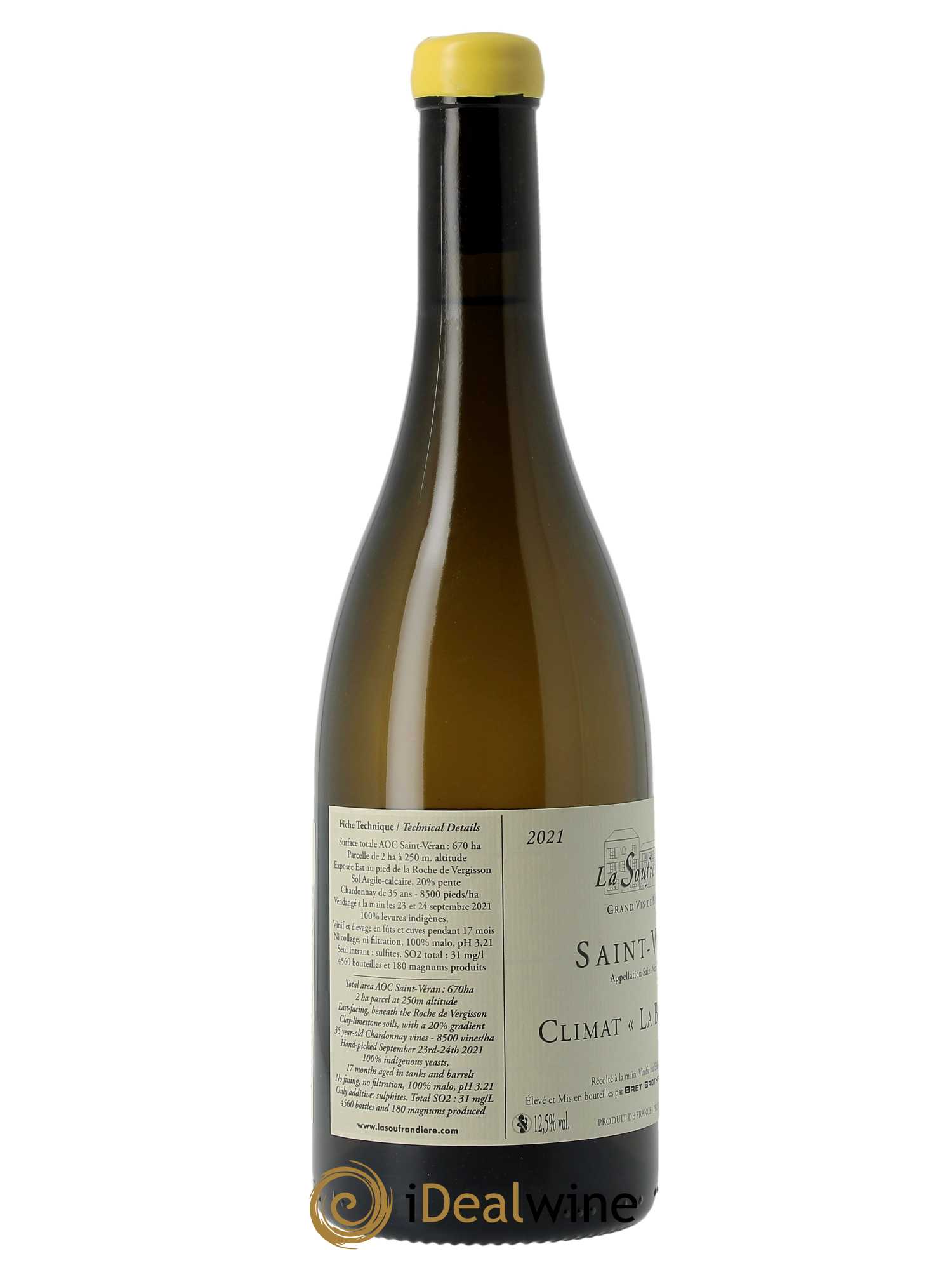 Saint-Véran La Bonnode La Soufrandière - Bret Brothers  2021 - Lot de 1 Bouteille