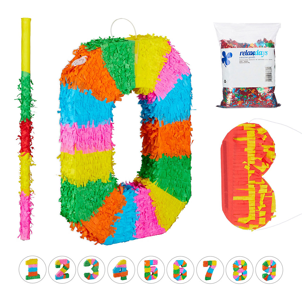 4-tlg. Pinata Set