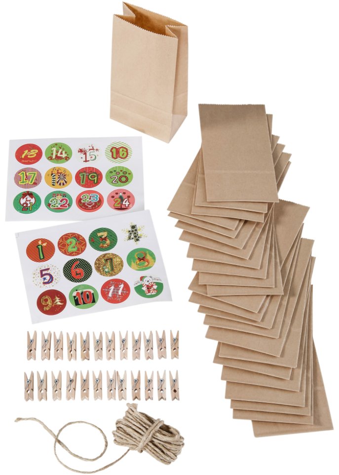 Adventskalender zum Basteln (73-tlg.Set)