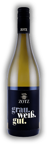 Julius Zotz, grau.weiß.gut., Qualitätswein, trocken, 2022, Baden  Julius Zotz, grau.weiß.gut., Qualitätswein, trocken, 2022, Baden  Hier vereinen sich die wichtigsten Rebsorten des schönen Markgräflerlandes. Jahrgang 2022 - 0,75	 Liter - Vol 12,5%
