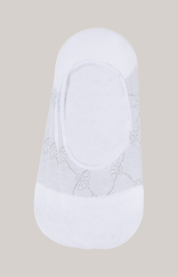 3er-Pack IN-SHOE Socken mit Kornblumen Muster in weiss