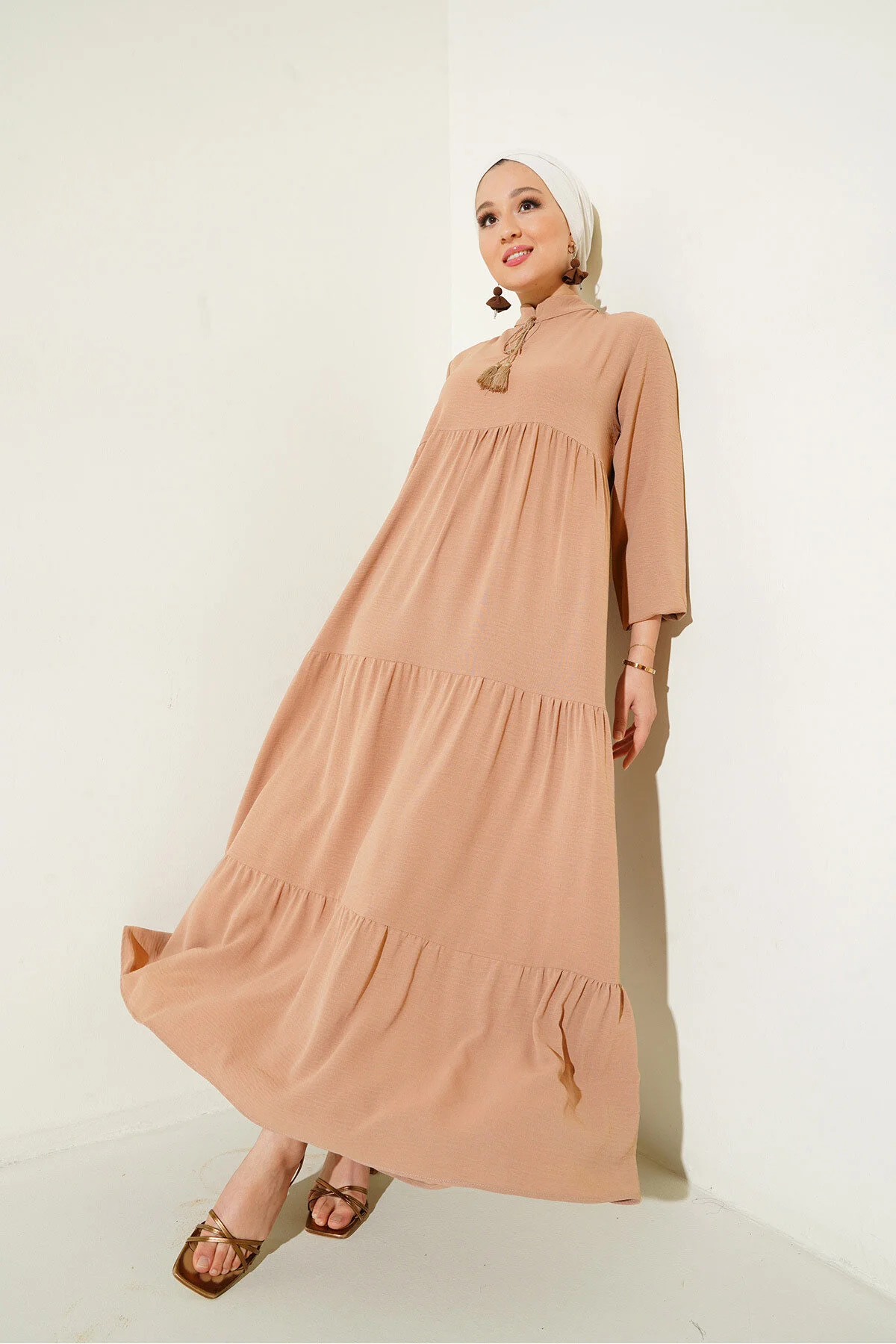 Bigdart  Kleid - Braun - Smock-Kleid