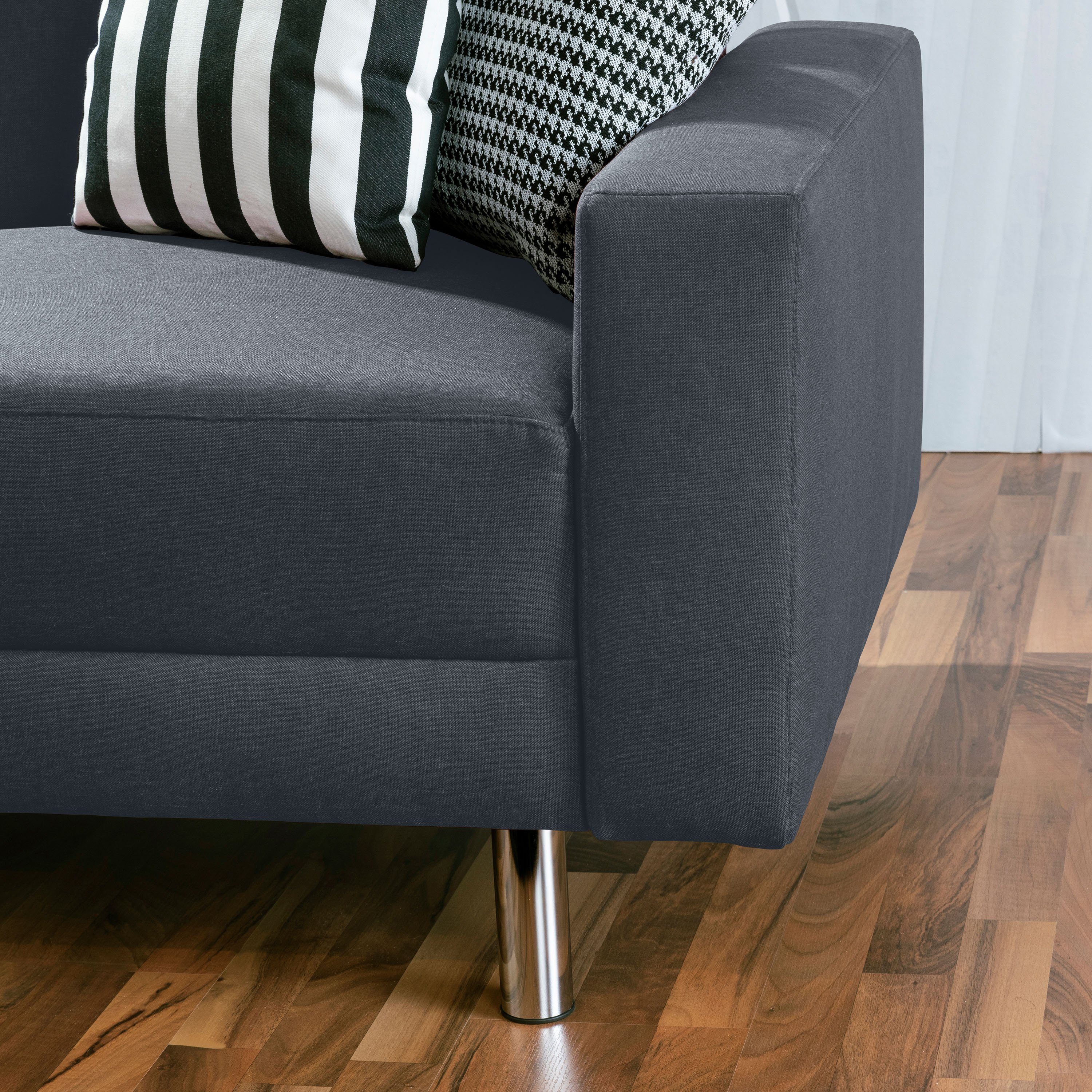 Max Winzer® Loungesofa Just Fashion Funktionssofa Flachgewebe denim, 1 Stück, Made in Germany