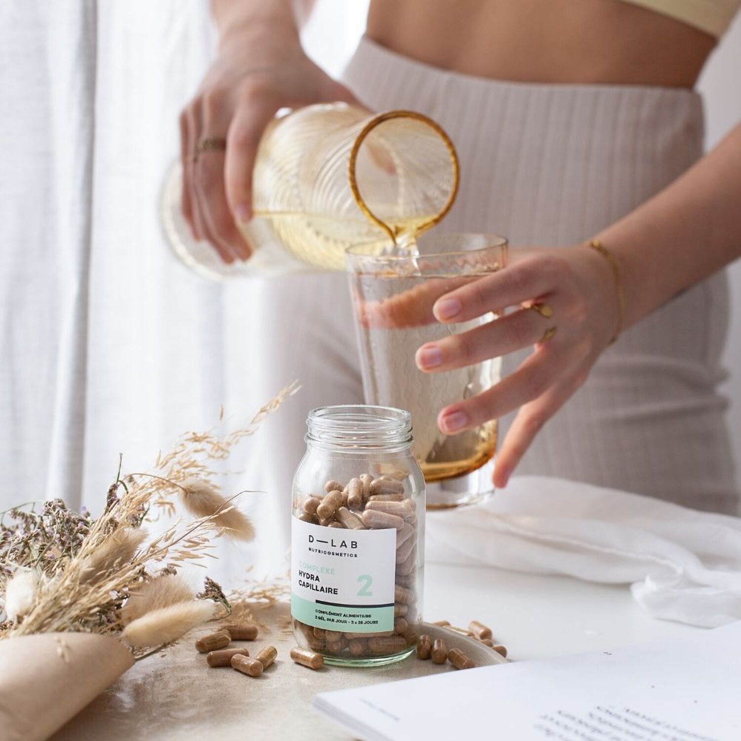 d-lab nutricosmetics Complexe Hydra-Capillaire - 3 mois Complément Alimentaire Cheveux