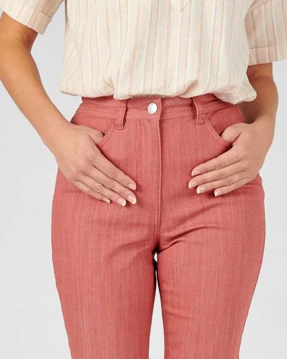 Pantalon toile extensible, 3 statures.