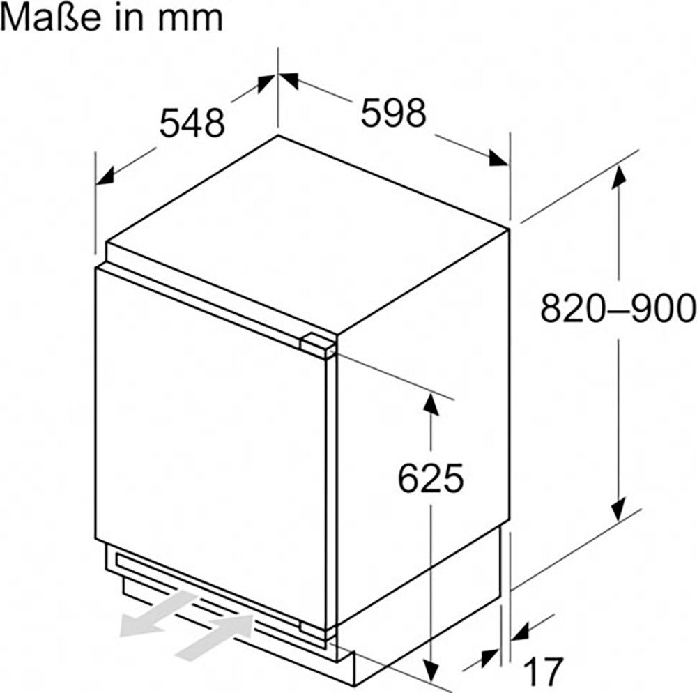 NEFF Einbaugefrierschrank N 70 GU7213DE0, 82 cm hoch, 59,8 cm breit