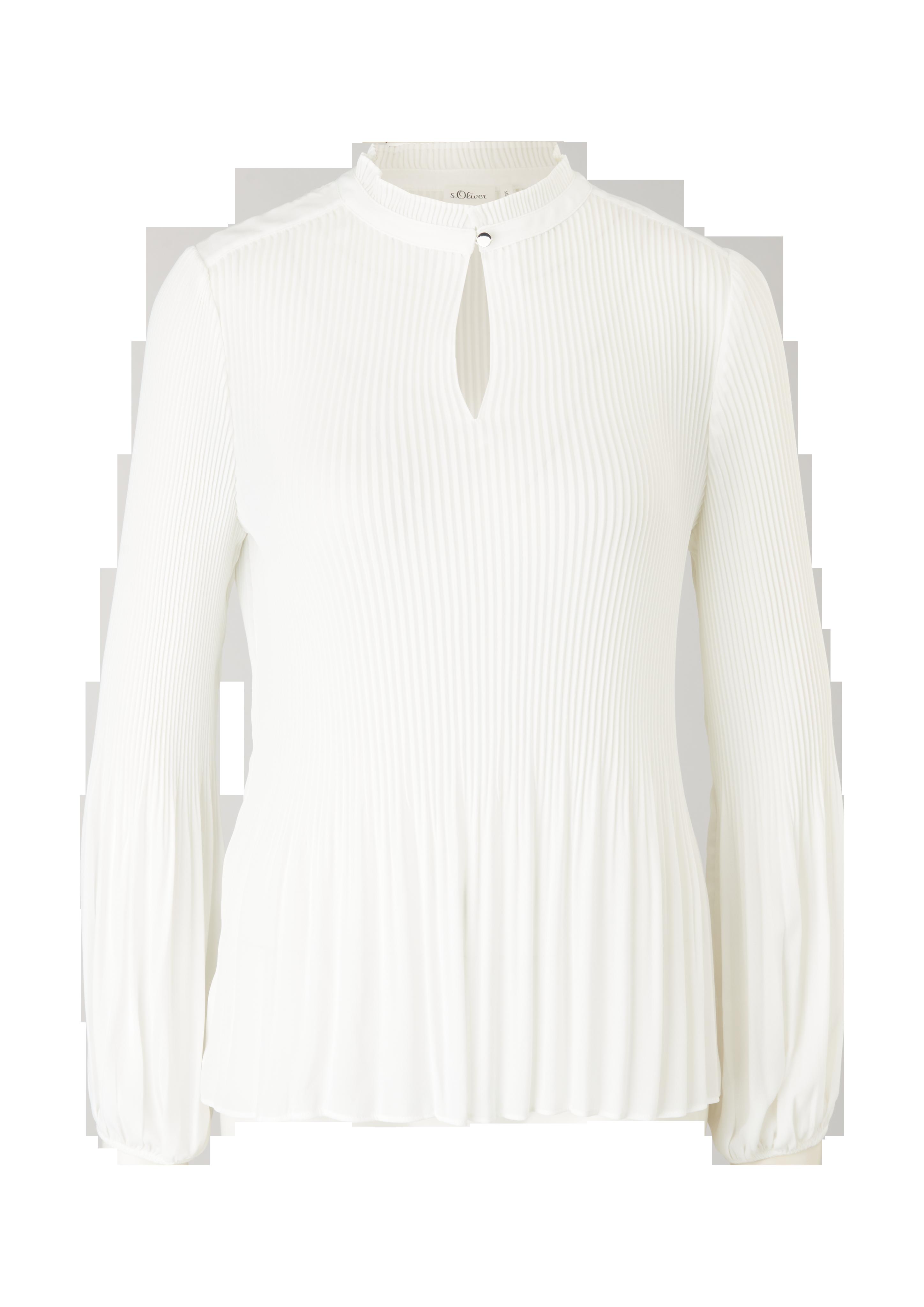 Plissée-Bluse aus Chiffon  01.899.11.X098-0200