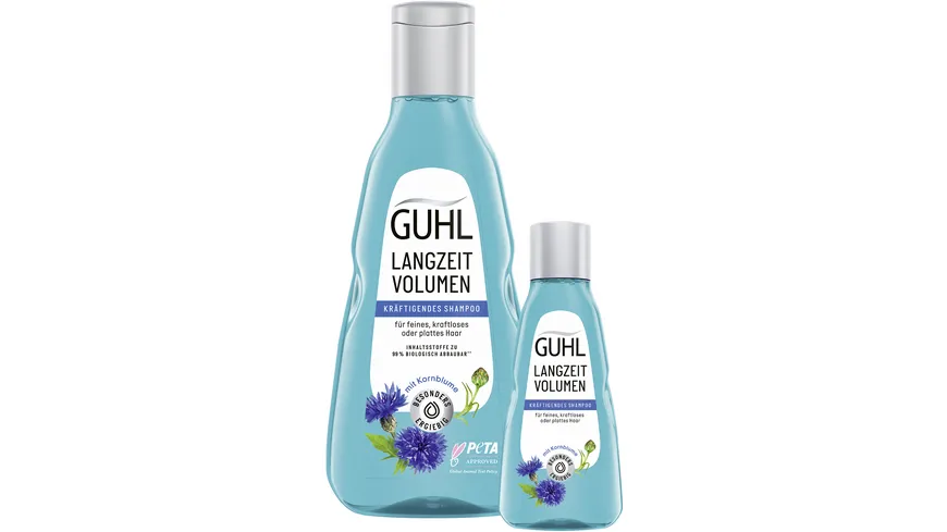 GUHL Langzeit Volumen Kräftigendes Shampoo + Mini 300 ml