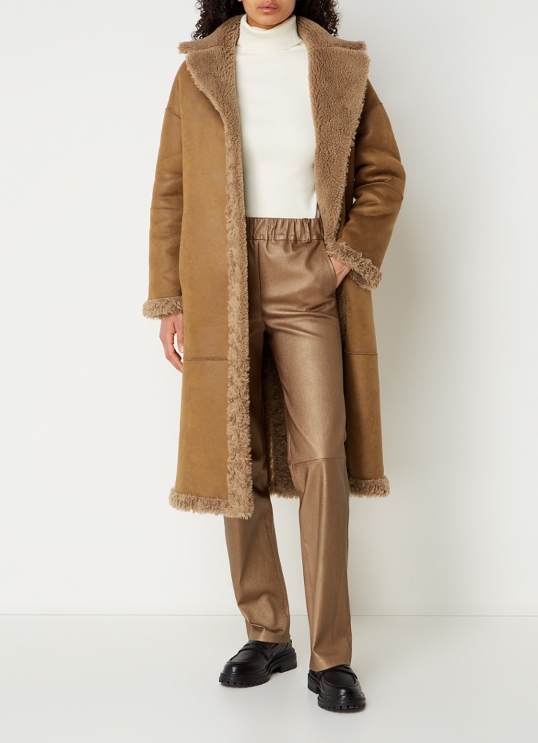 STUDIO AR by Arma Floor reversible teddy coat in wool blend
