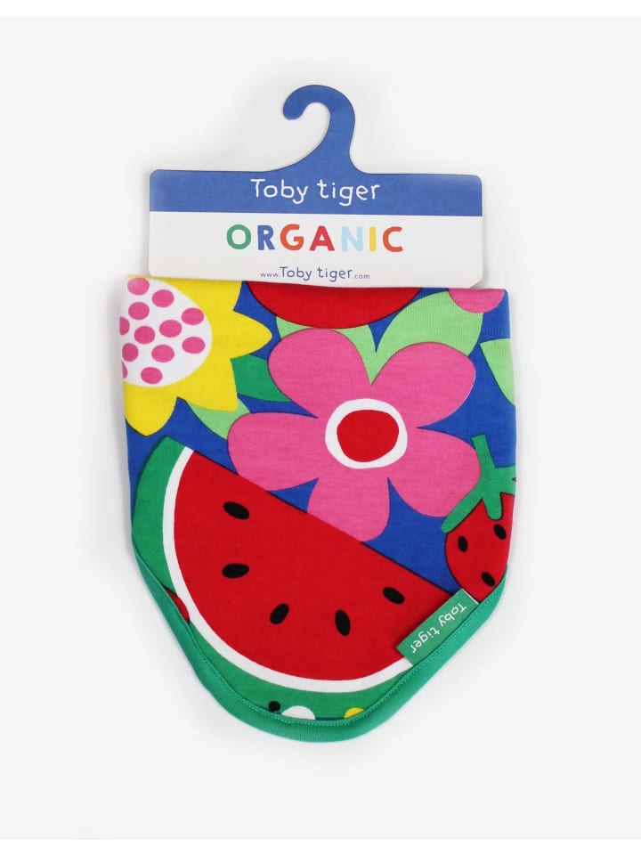 Toby Tiger Dreieckstuch mit Früchte Print in bunt günstig kaufen 0