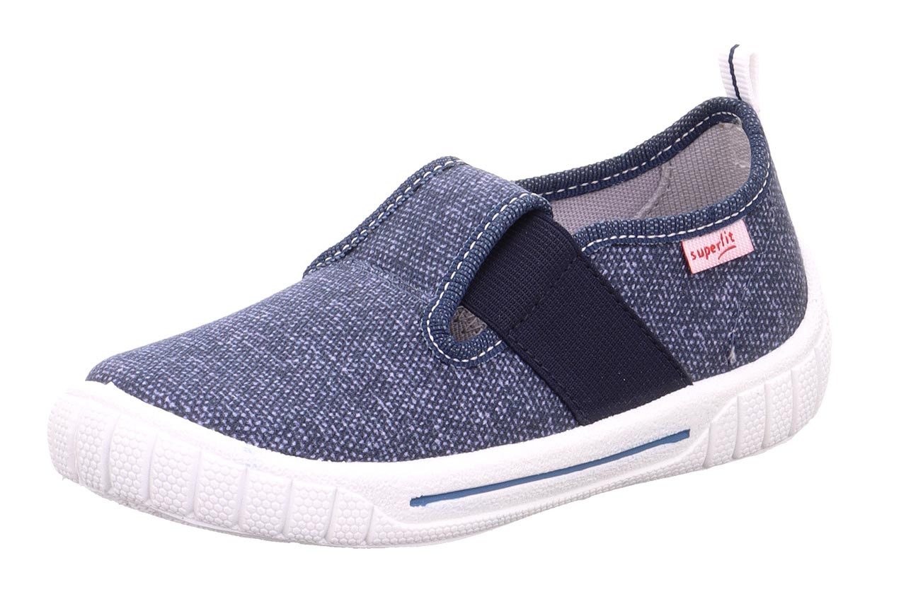 BILL - Blau Hausschuh mit Einschlupf