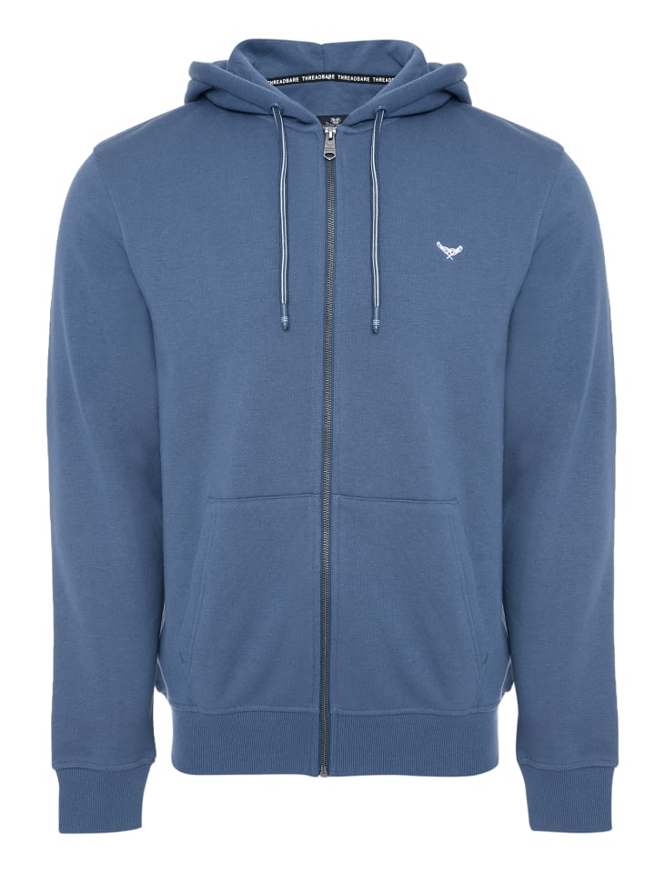Threadbare Sweatjacke Through Tangerine in Denim Blue günstig kaufen M