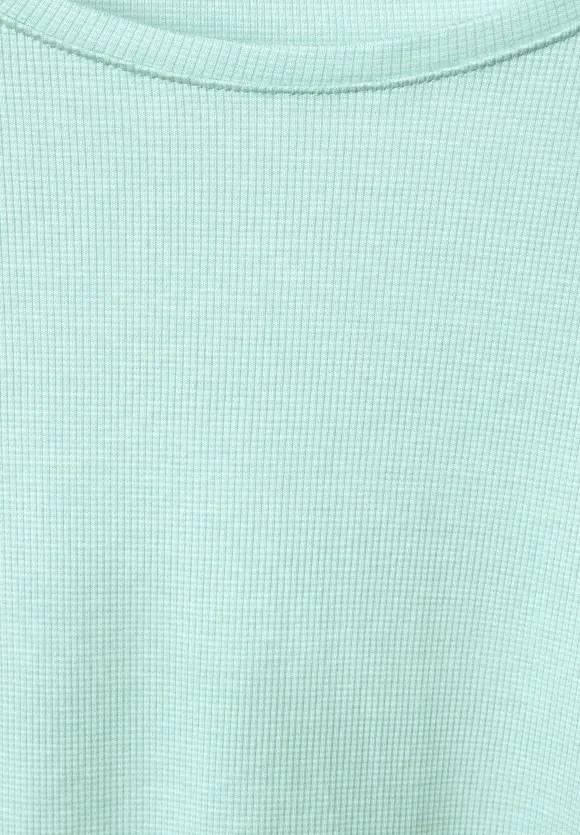 CECIL Rippshirt mit 3/4 Ärmel