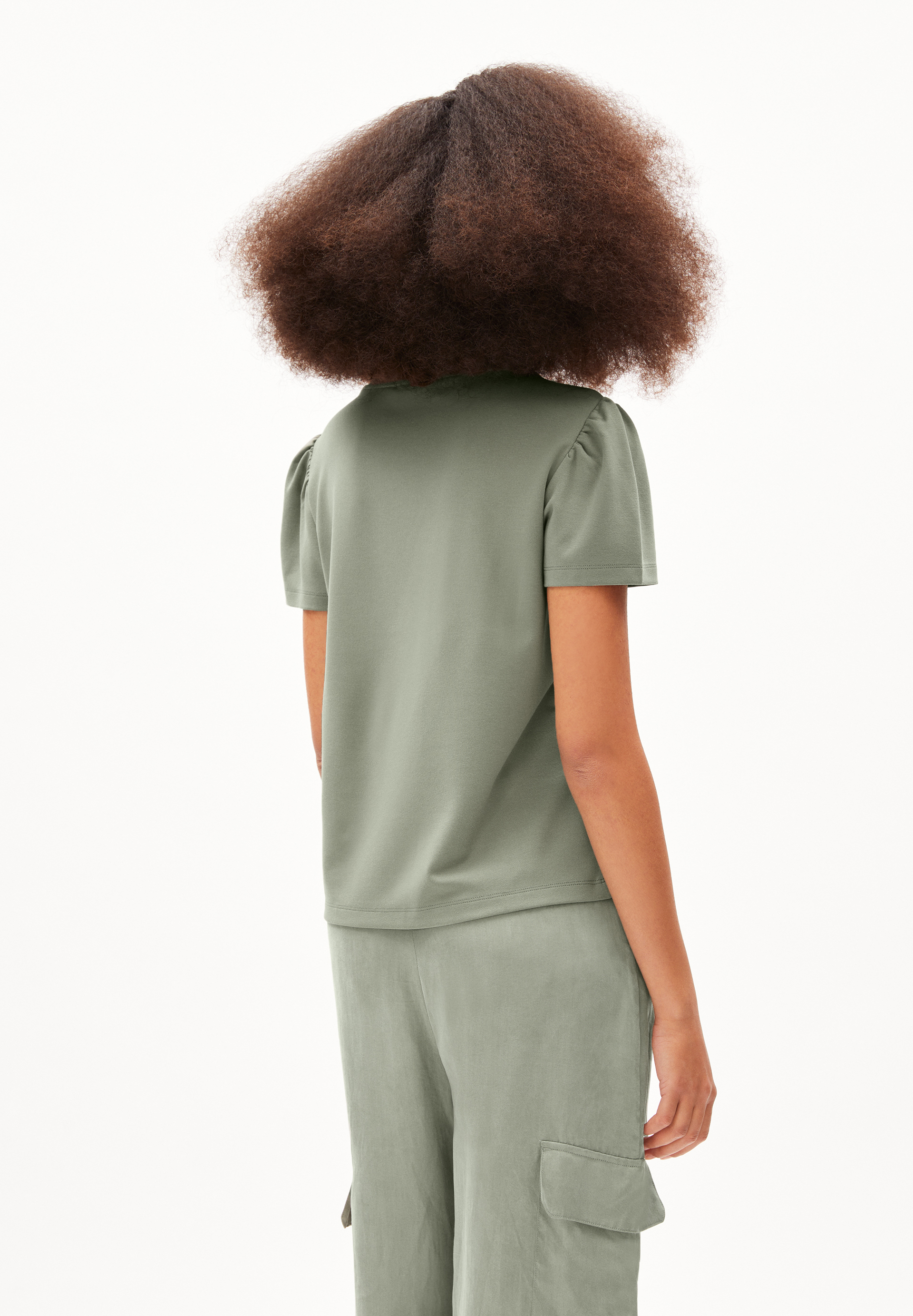 T-Shirt Regular Fit aus LENZING™ ECOVERO™ Viskose Mix