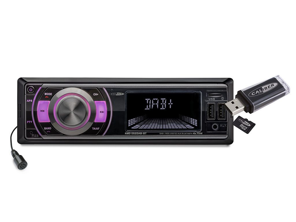 RMD052DAB-BT-Autoradio mit DAB + Bluetooth FM USB 4x 75watt - Farbanzeige