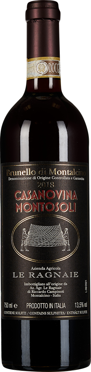 Le Ragnaie Brunello di Montalcino Casanovina Montosoli 2018