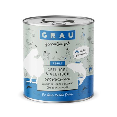 GRAU Adult Getreidefrei 6 x 800 g