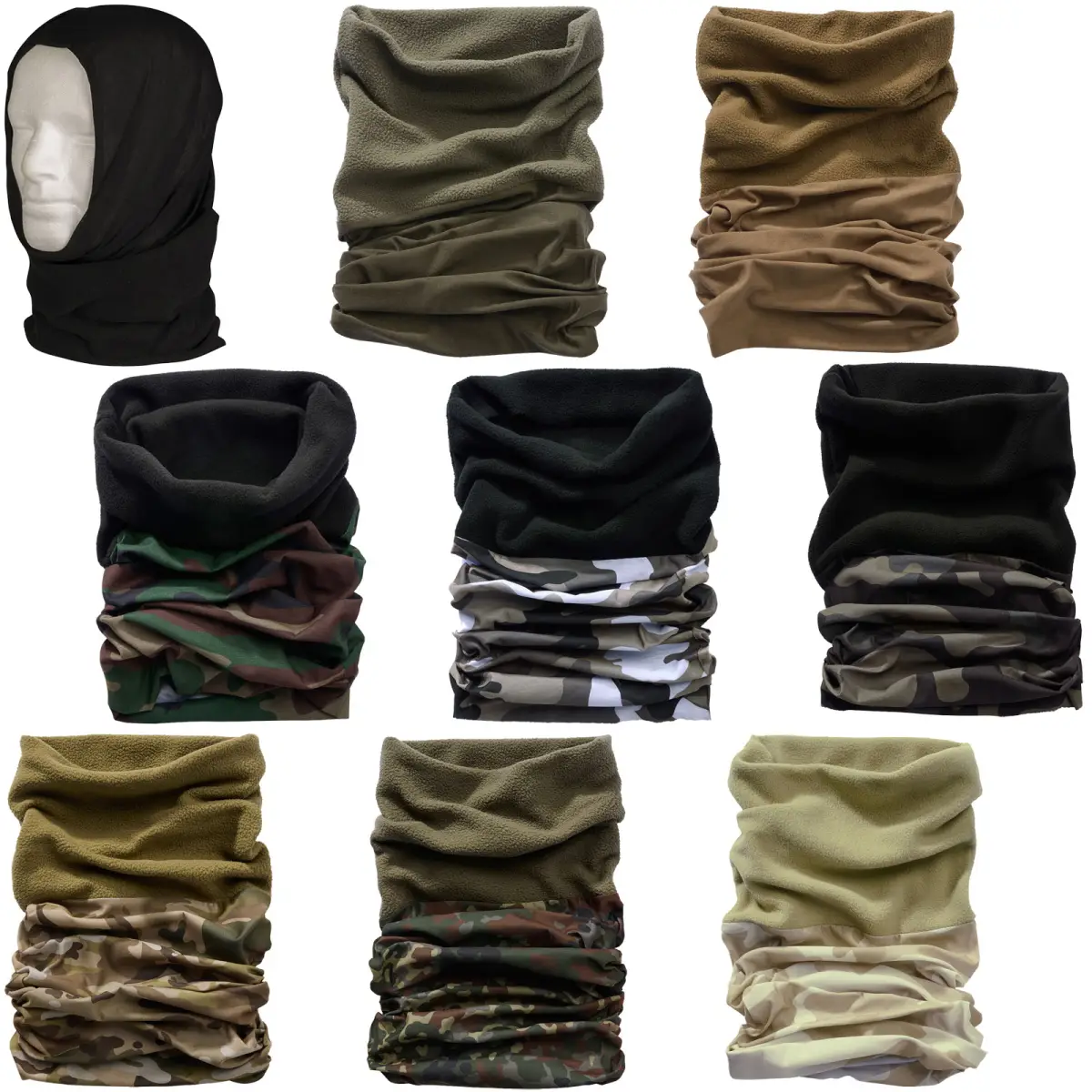 Multifunktionstuch Headgear Fleece versch. Farben
