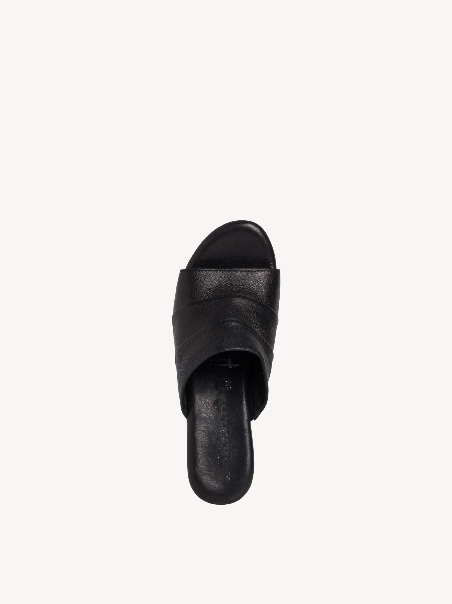 Mule en cuir - noir