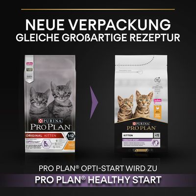 PURINA PRO PLAN Kitten Healthy Start reich an Huhn